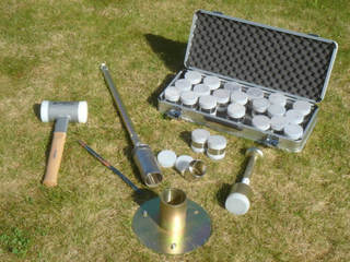 Intact soil coring equipment from Agrostis